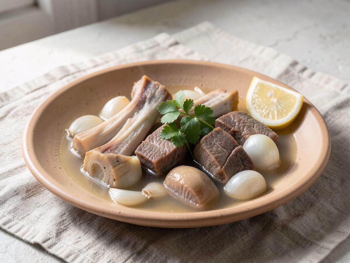 Sopa de hueso de res seolleongtang