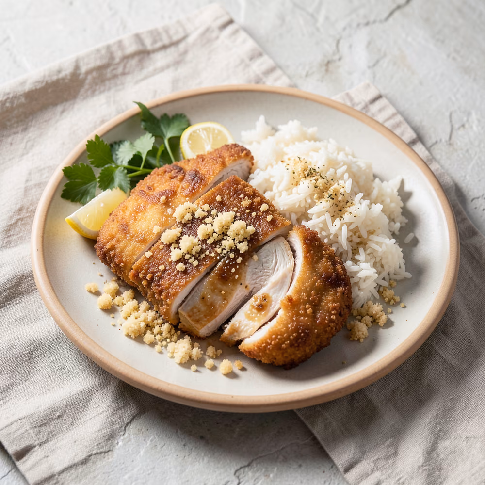 Pollo Katsu con Arroz