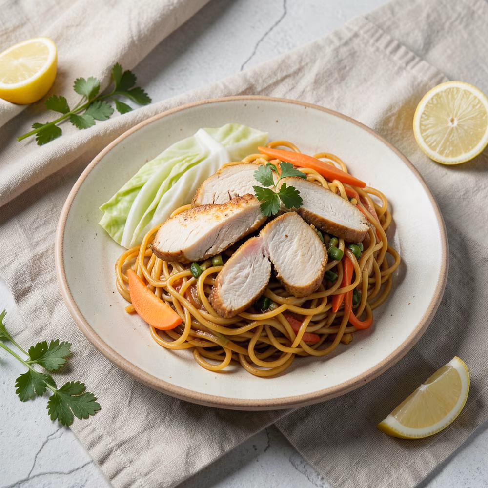 Yakisoba de pollo