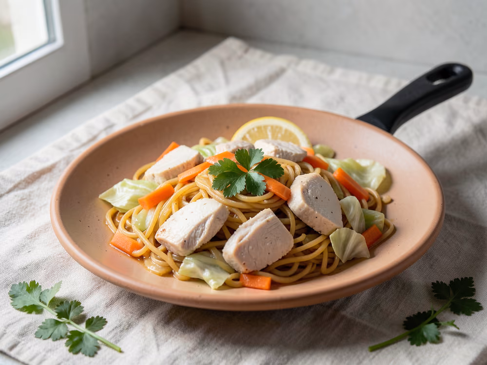 Yakisoba de pollo