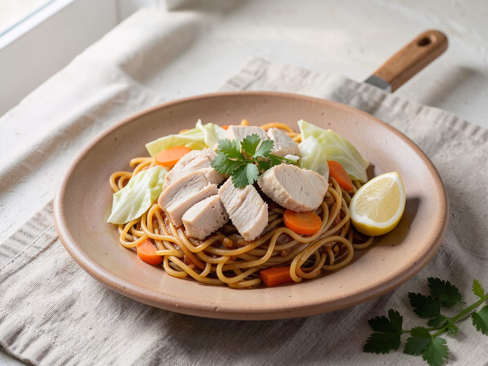 Yakisoba de pollo