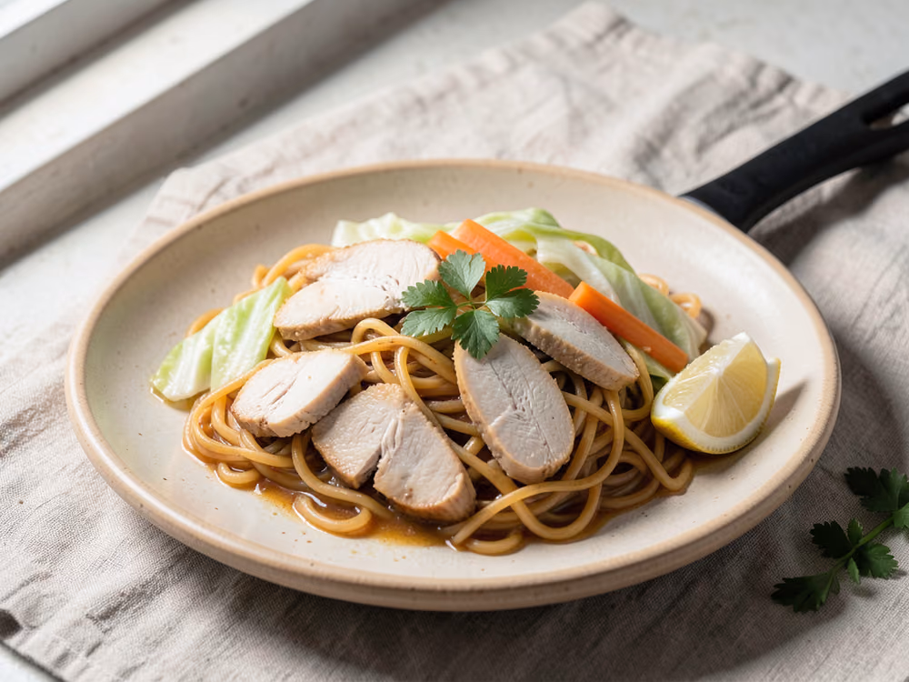 Yakisoba de pollo