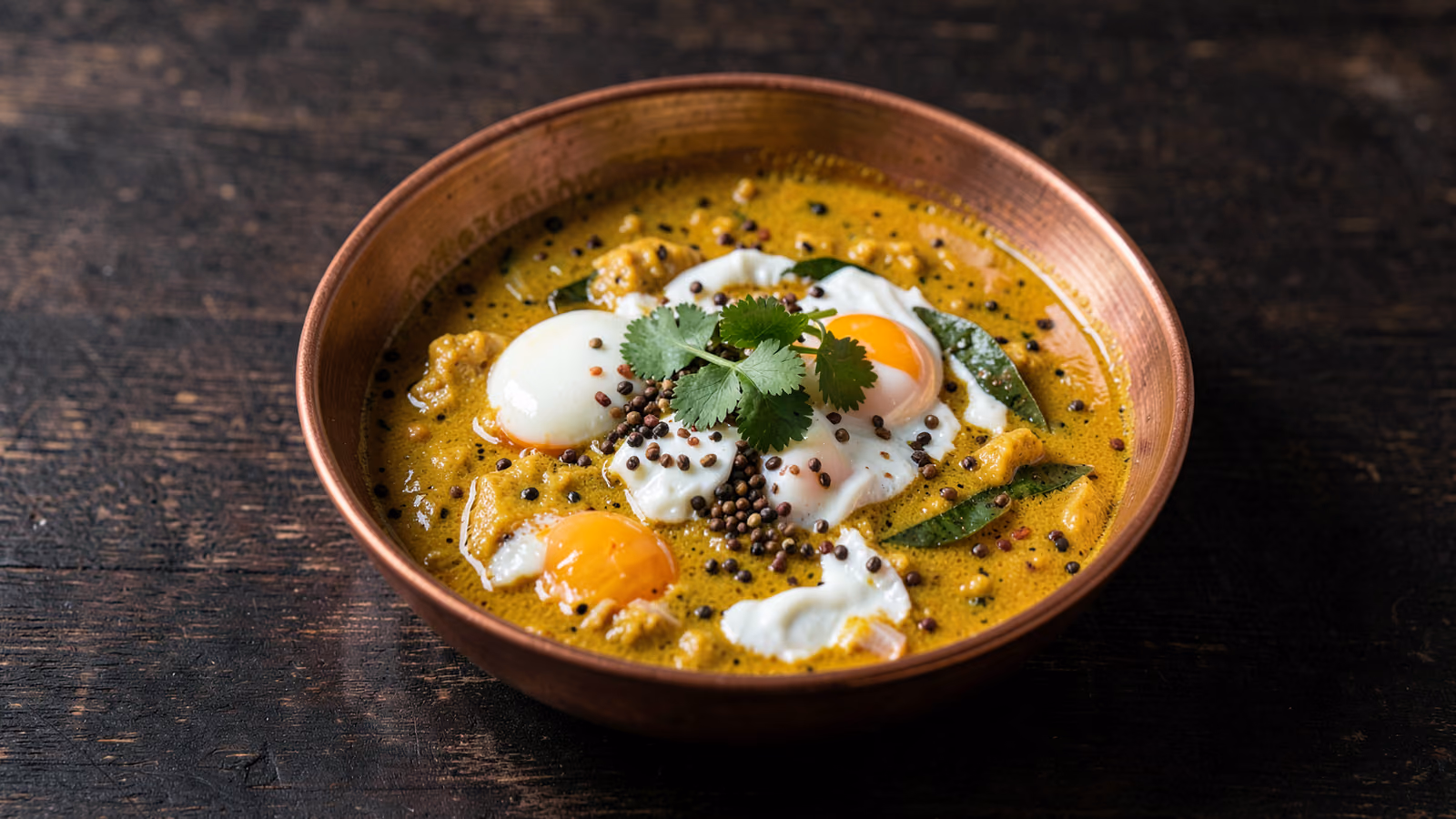 Curry de huevo del sur de la India