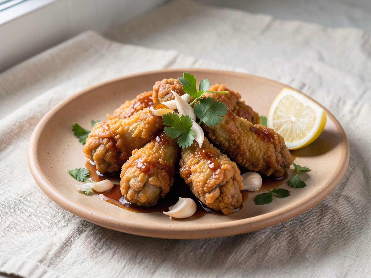 Pollo frito coreano Dak Gangjeong