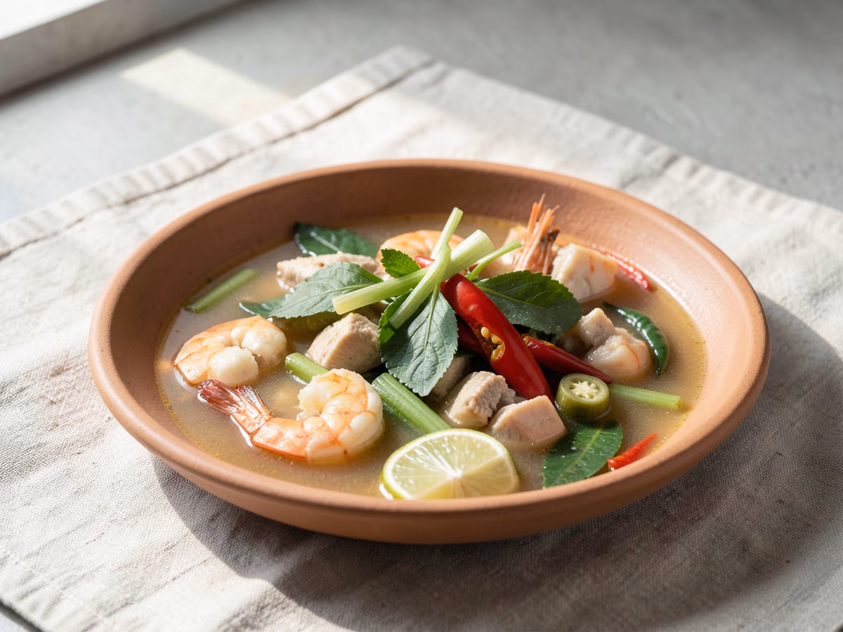 Soupe Tom Yum aux crevettes