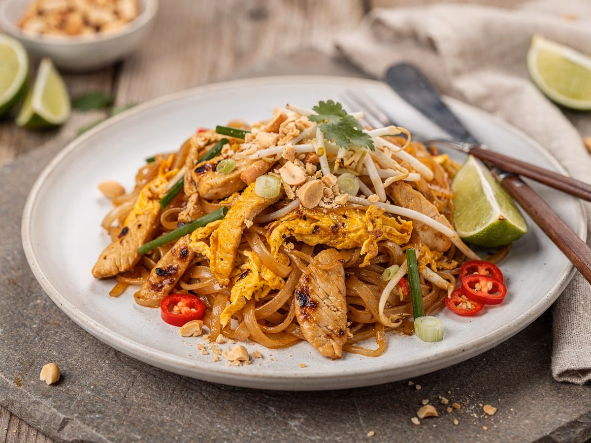 Pad Thai con Pollo