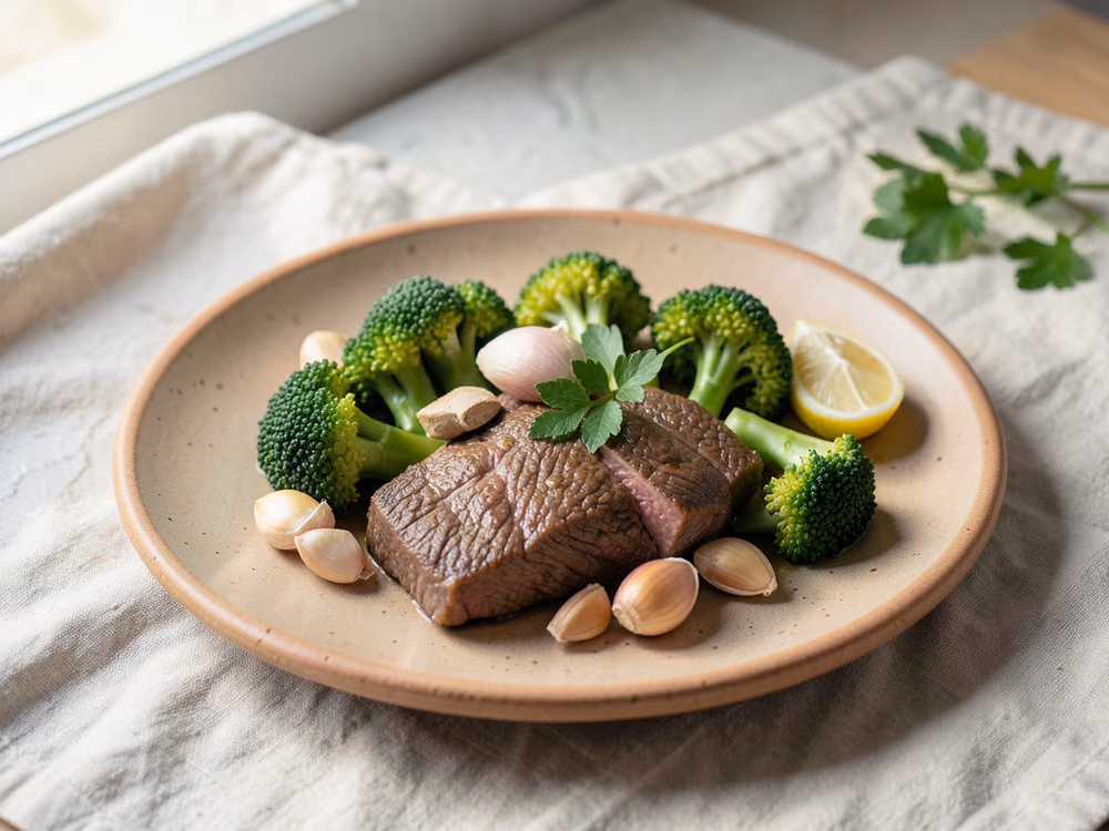 Ternera con brócoli