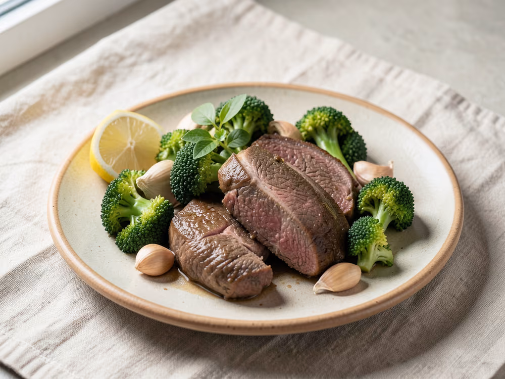 Ternera con brócoli