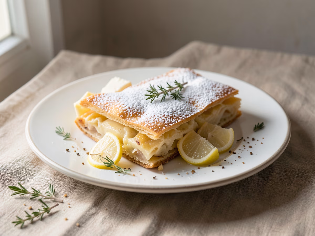 Crepes franceses con azúcar y limón
