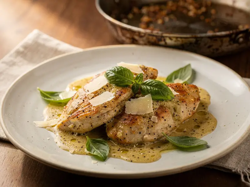 Pollo cremoso a la toscana