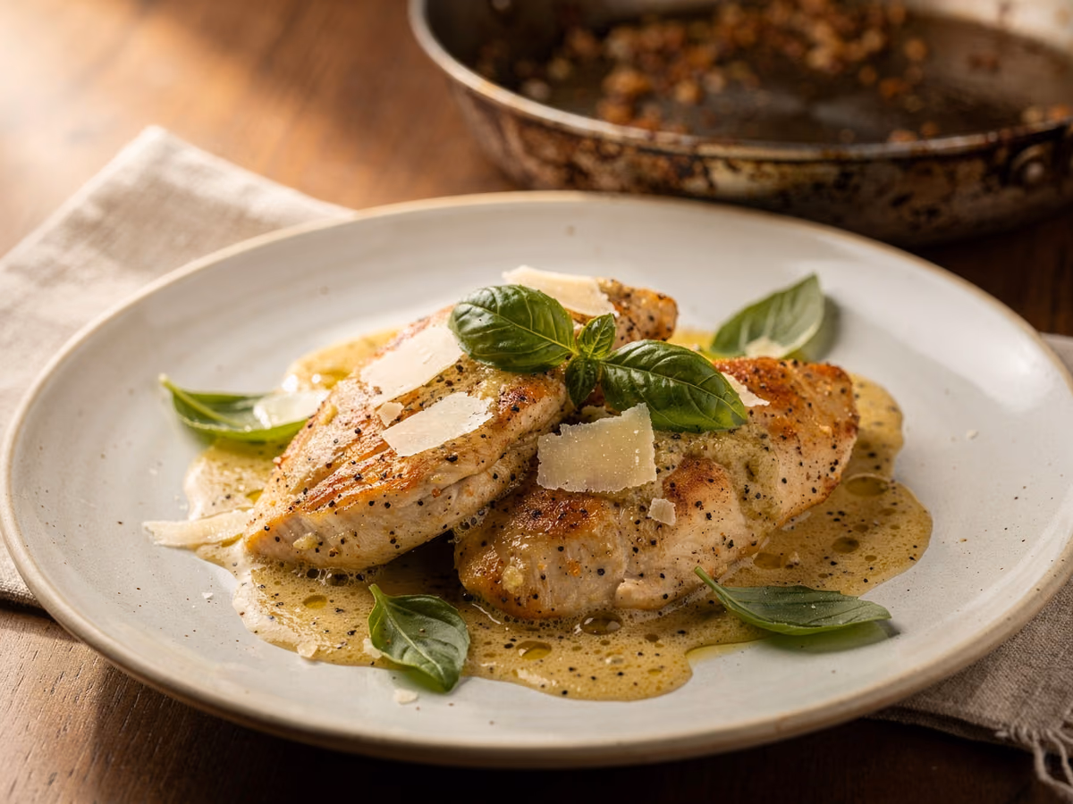 Pollo cremoso a la toscana