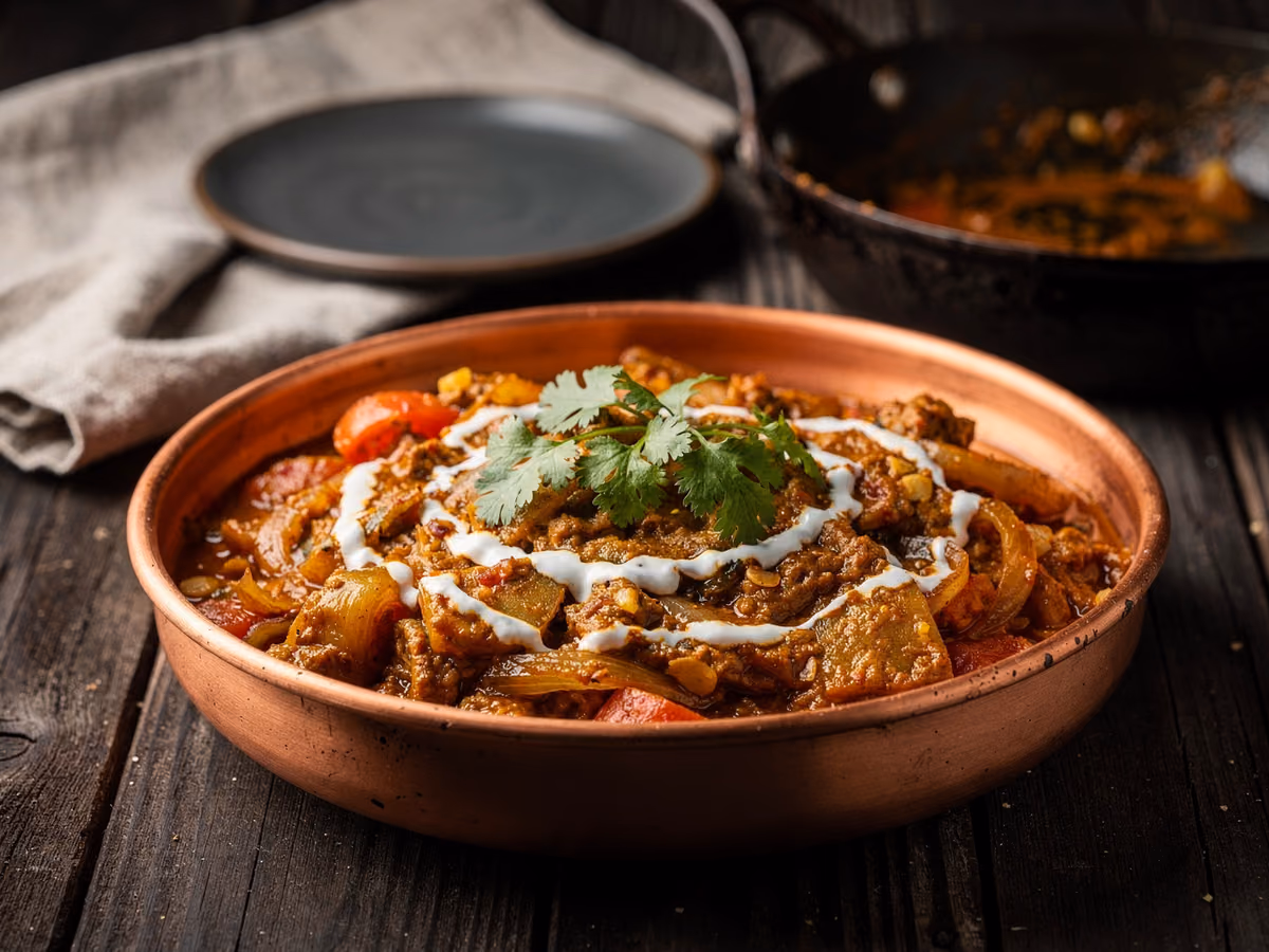 Curry de verduras mixtas