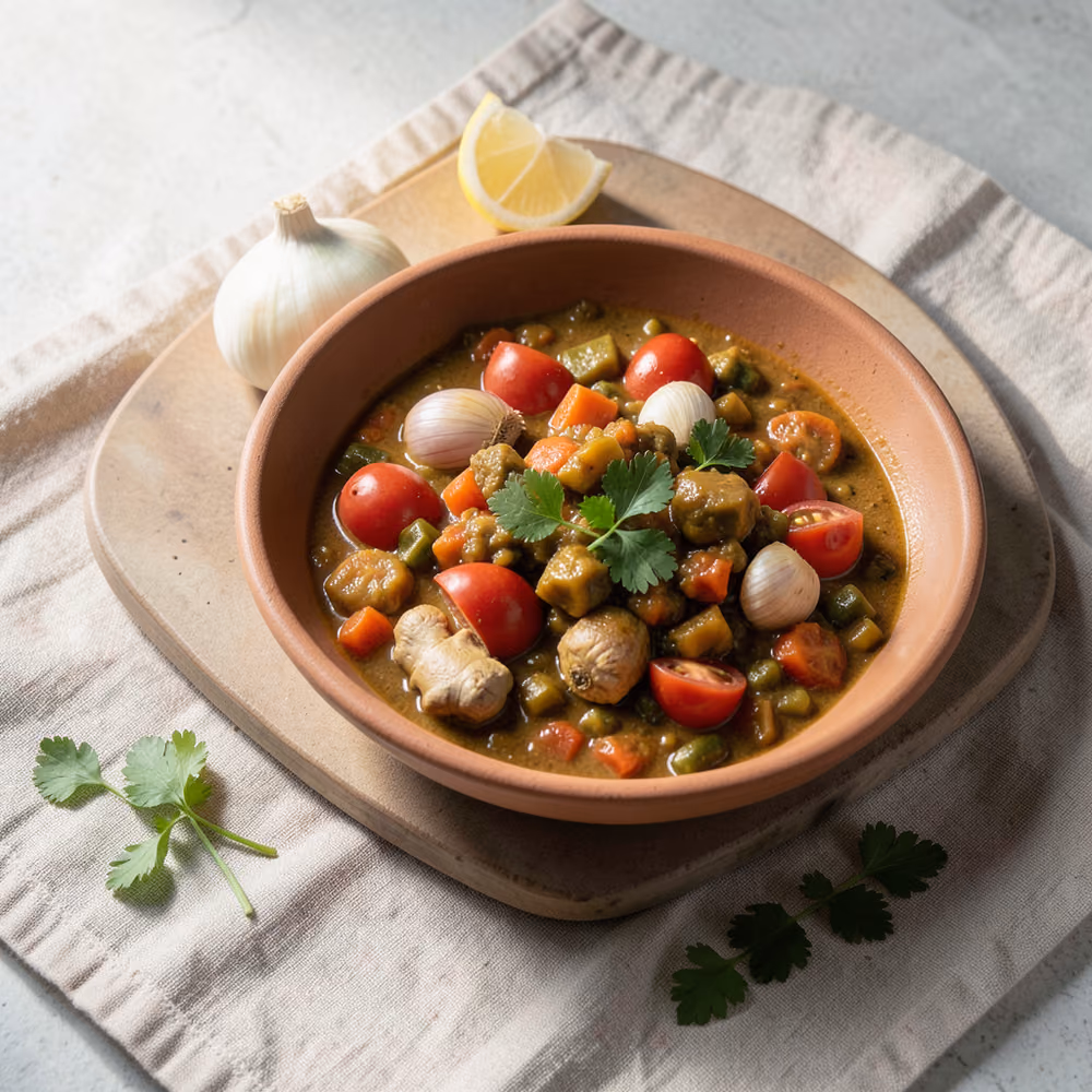 Curry de verduras mixtas