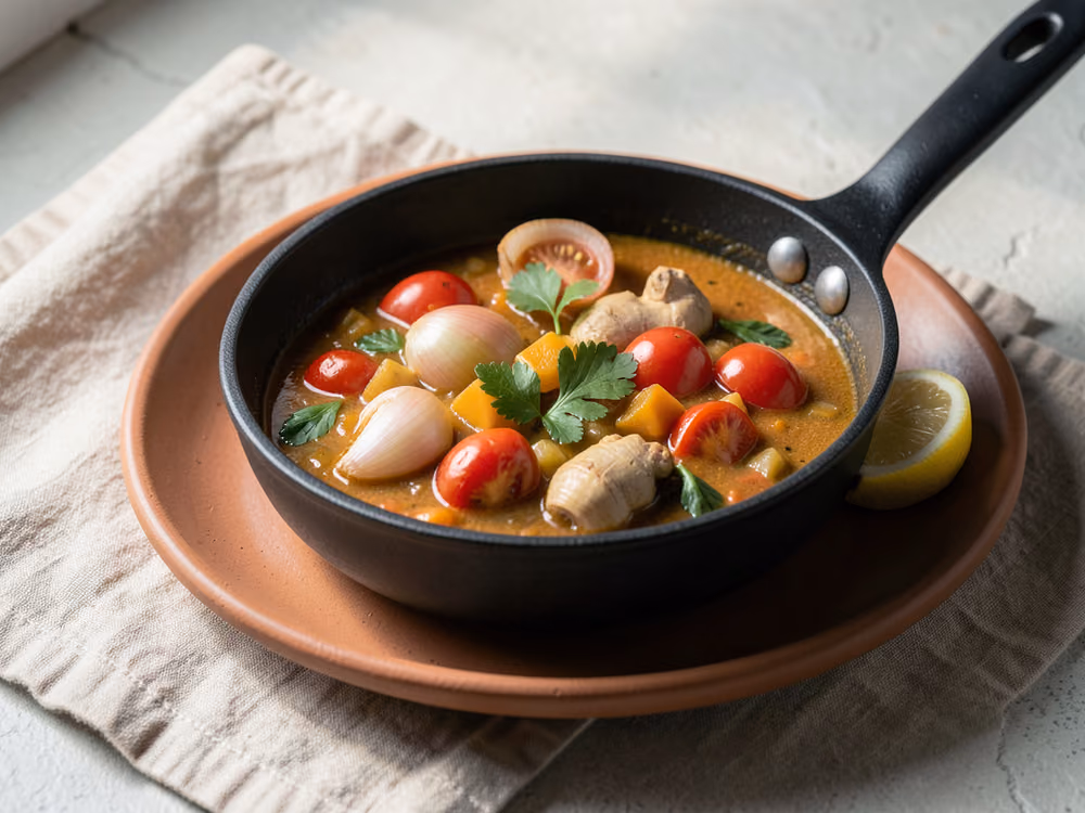 Curry de verduras mixtas