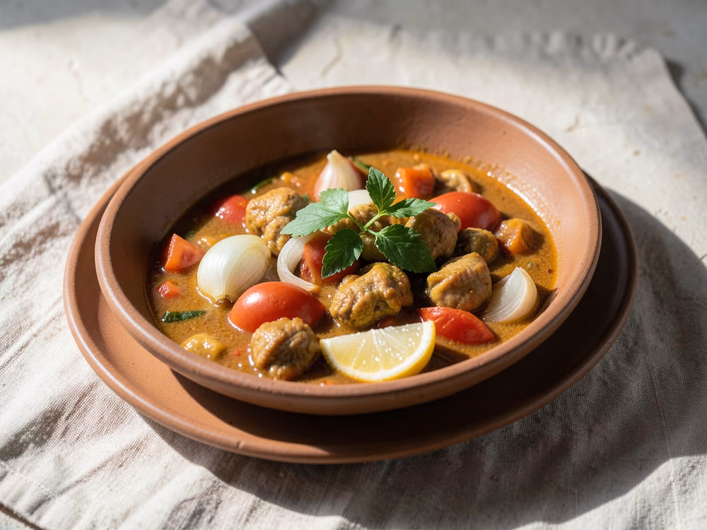 Curry de verduras mixtas