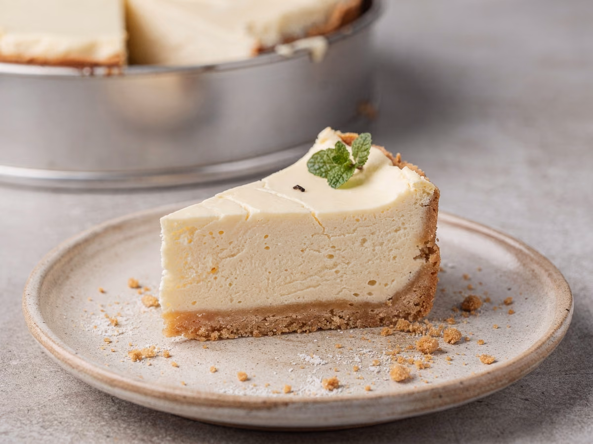 Tarta de Queso Clásica con Vainilla