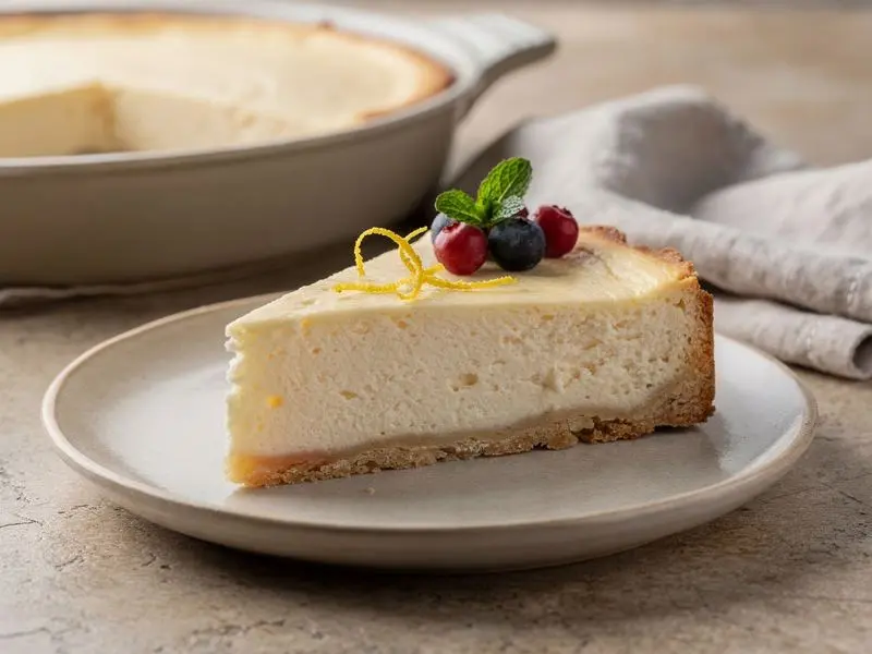 Tarta de Queso Clásica con Vainilla
