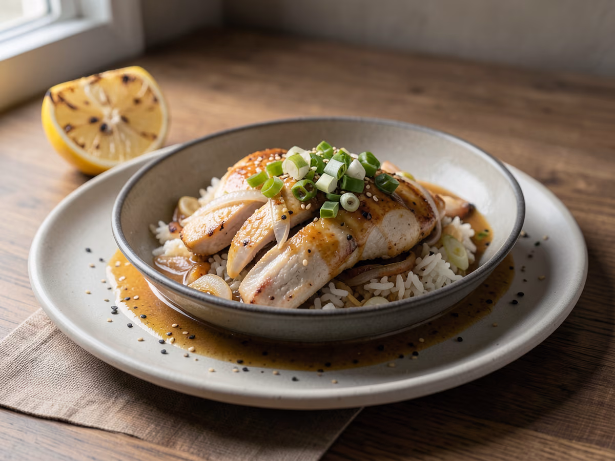 Tazón de Oyakodon de Pollo y Huevo