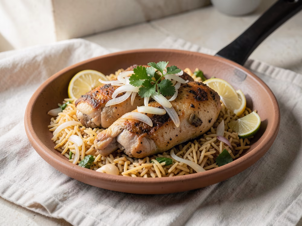 Pollo Machboos (Kabsa del Golfo)