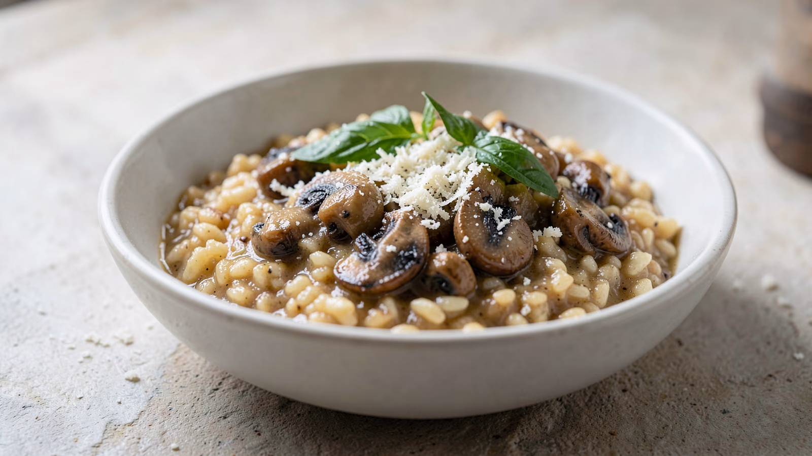 Risotto rústico de setas