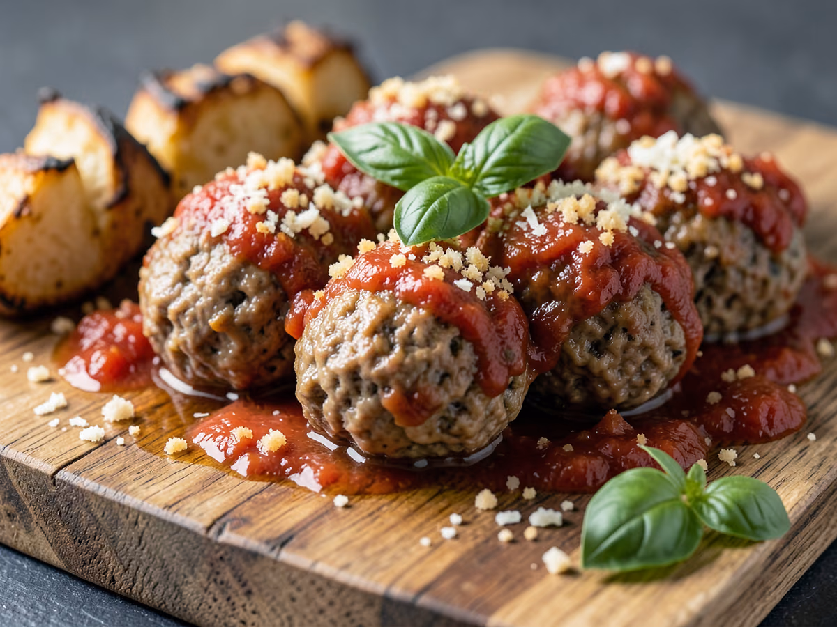 Albóndigas en salsa marinara