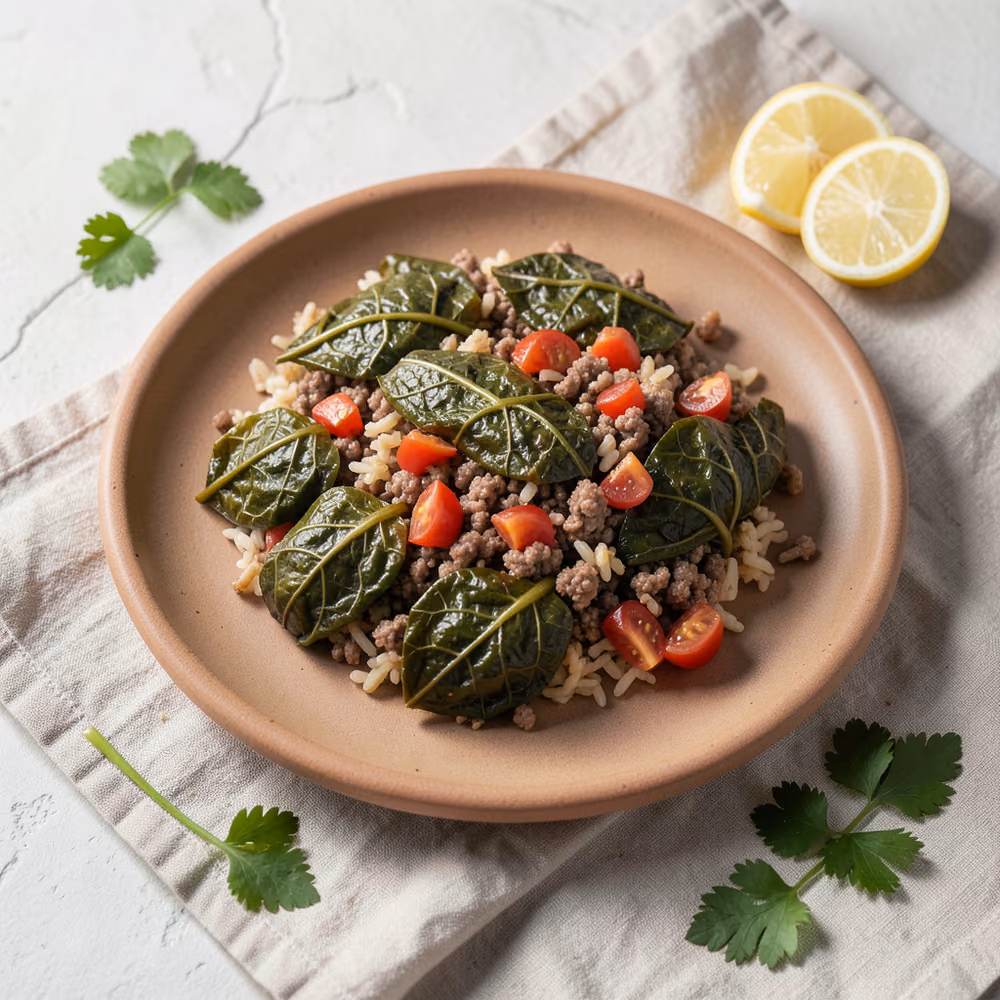Hojas de parra rellenas (Warak Enab)