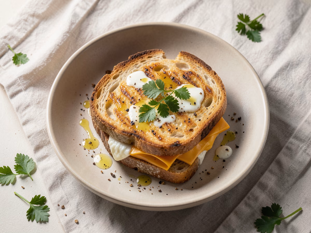 Sándwich de queso a la plancha clásico