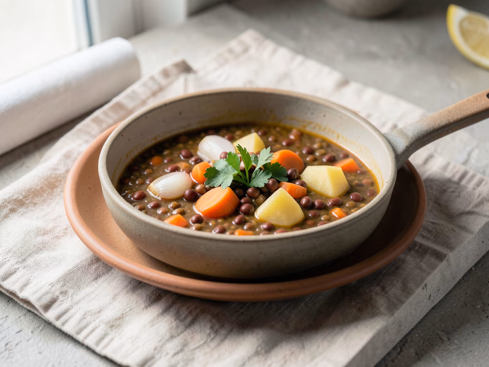 Sopa turca de lentejas rojas