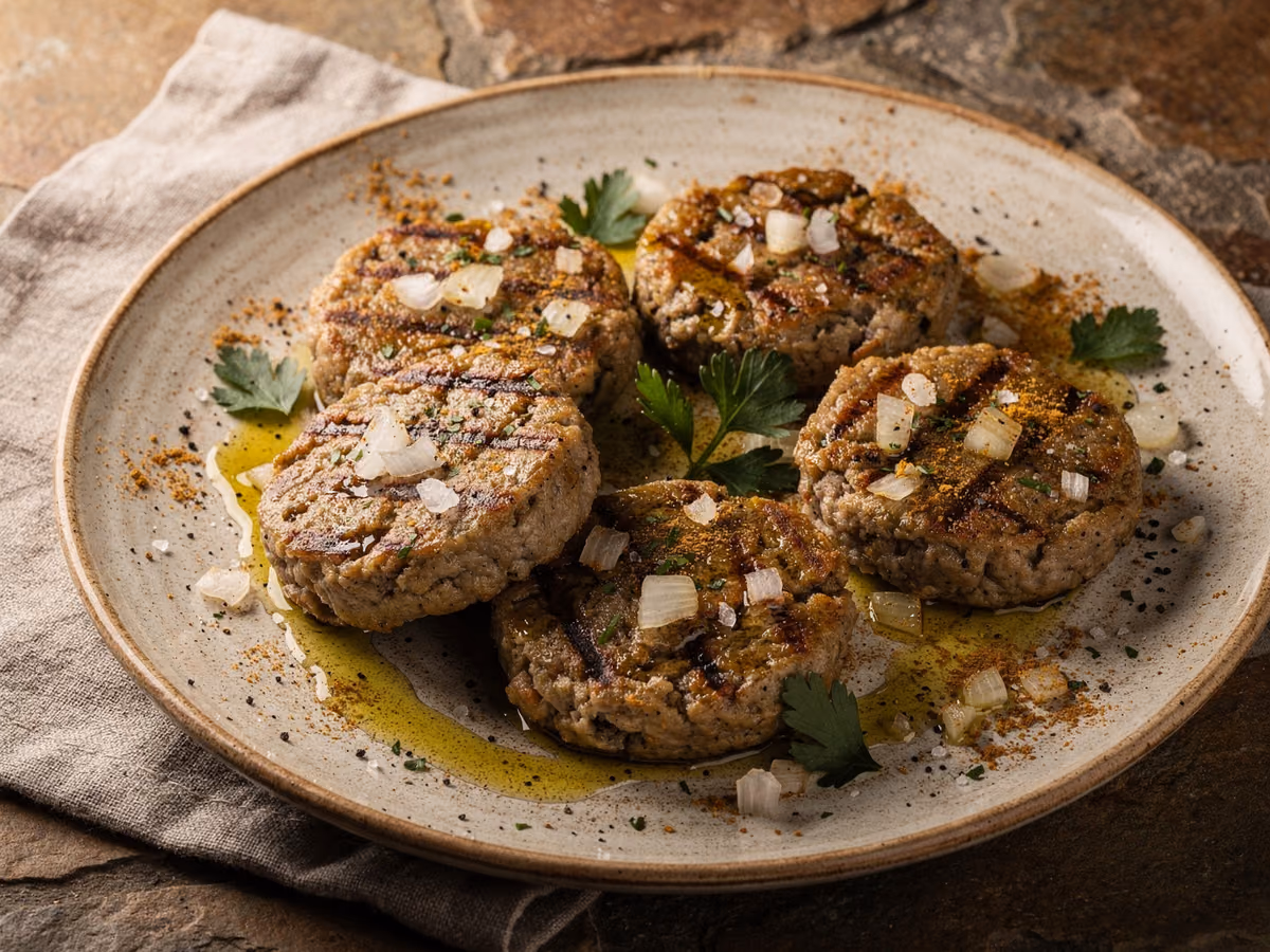 Brochetas de Kofta a la Parrilla