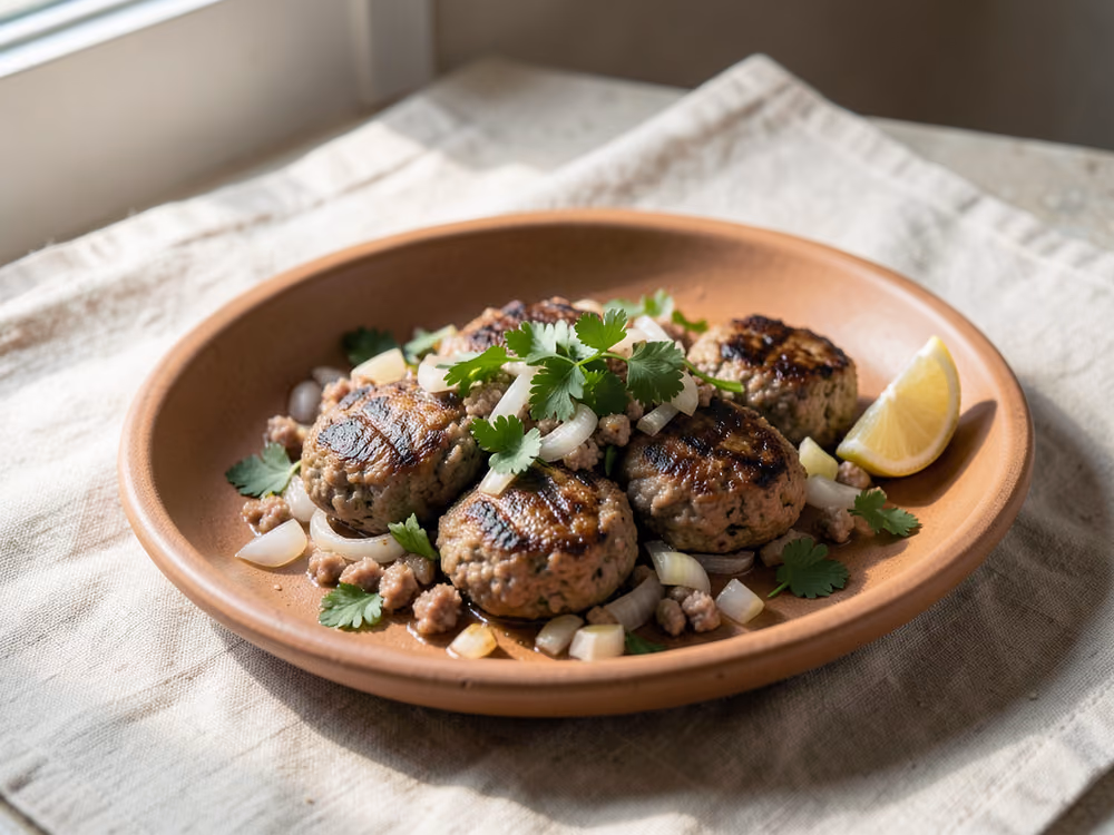 Brochetas de Kofta a la Parrilla