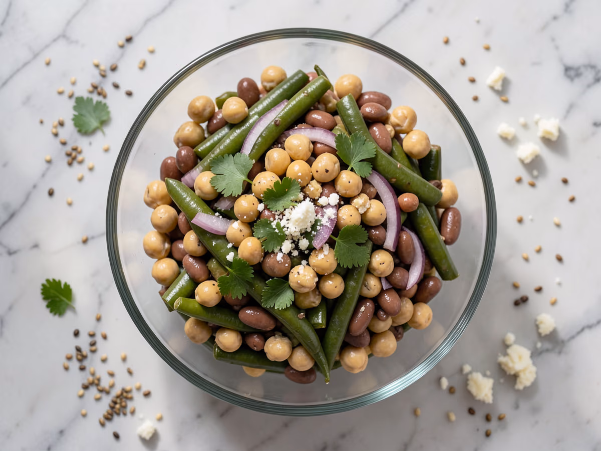 Salade de trois haricots